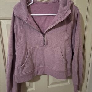 Lululemon Athletica Pink Half-Zip Hoodie